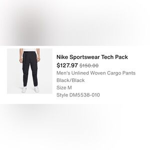 Nike Sportswear Tech Pack Men's Unlined Woven Cargo Pants